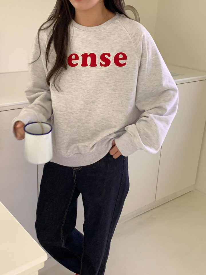 Osense - Korean Women Fashion - #womensfashion - Sense Embroidery Sweatshirts - 6