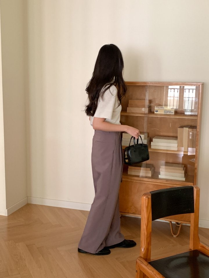 Osense - Korean Women Fashion - #womensfashion - Wool Tie Slacks - 8