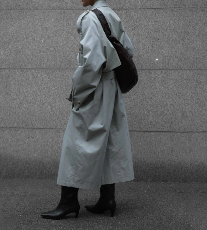 Paper Moon - Korean Women Fashion - #momslook - Classic Oversized Vintage Trench Coat - 7