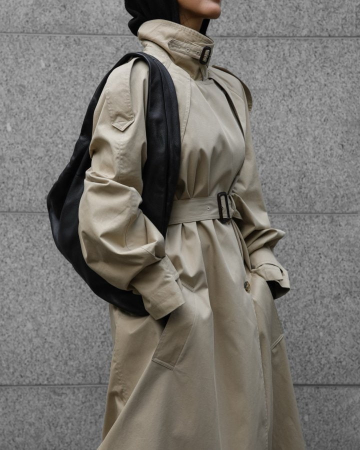 Paper Moon - Korean Women Fashion - #momslook - Classic Oversized Vintage Trench Coat - 5