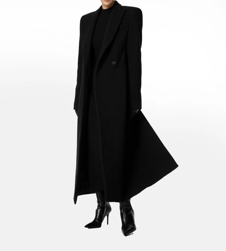 Paper Moon - Korean Women Fashion - #womensfashion - Virgin Lapell Maxi Coat - 4