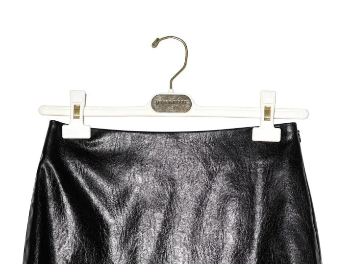 Paper Moon - Korean Women Fashion - #vintagekidsstyle - Metallic Leather Mini Skirt - 7