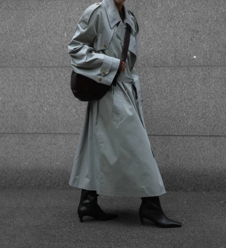 Paper Moon - Korean Women Fashion - #womensfashion - Classic Oversized Vintage Trench Coat - 8