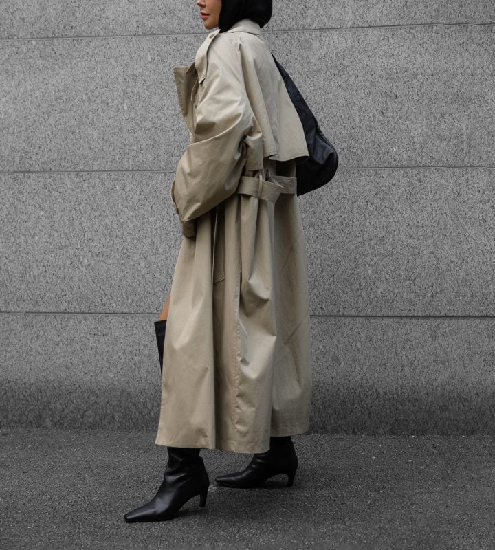 Paper Moon - Korean Women Fashion - #womensfashion - Classic Oversized Vintage Trench Coat - 10