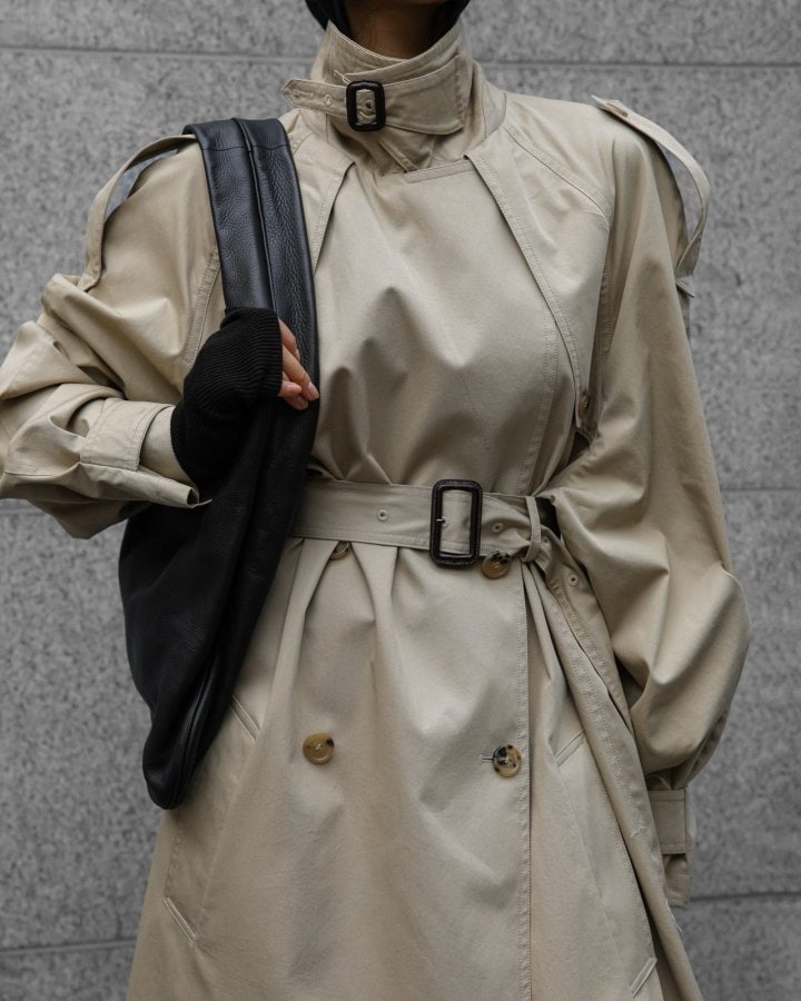 Paper Moon - Korean Women Fashion - #womensfashion - Classic Oversized Vintage Trench Coat - 6