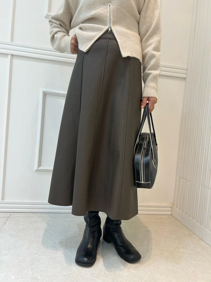 Pearls room - Korean Women Fashion - #thelittlethings - Fake Leather Skirt - 9