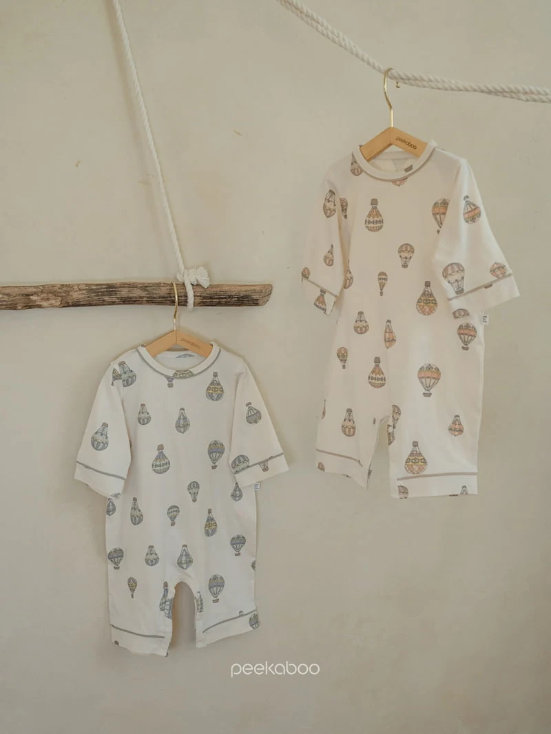 Peekaboo - Korean Baby Fashion - #babylifestyle - Hot Air Balloon Baby Bodysuit - 2