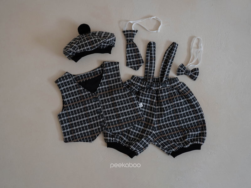 Peekaboo - Korean Baby Fashion - #babyoninstagram - Sherlock Baby Vest Bloomer Set - 5