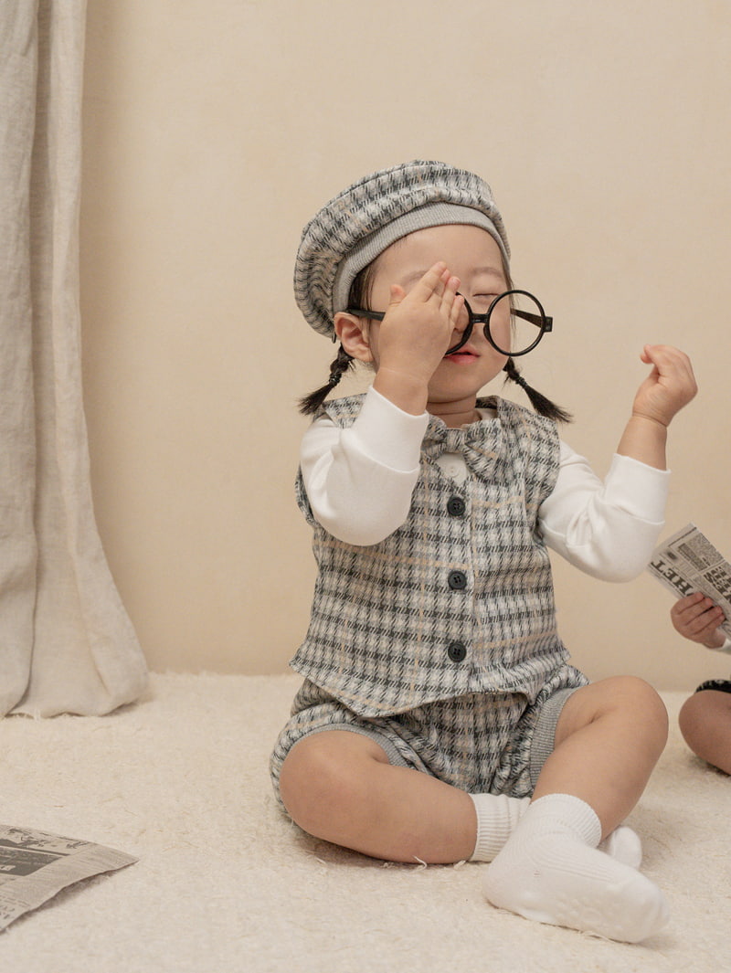 Peekaboo - Korean Baby Fashion - #babyootd - Sherlock Beret - 7