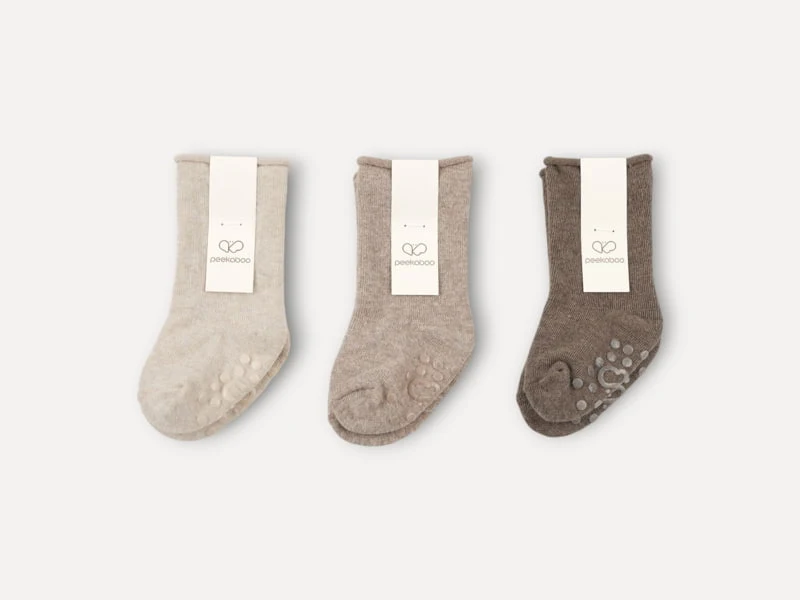 Peekaboo - Korean Children Fashion - #designkidswear - Tiramisu Socks (set of 3) - 9