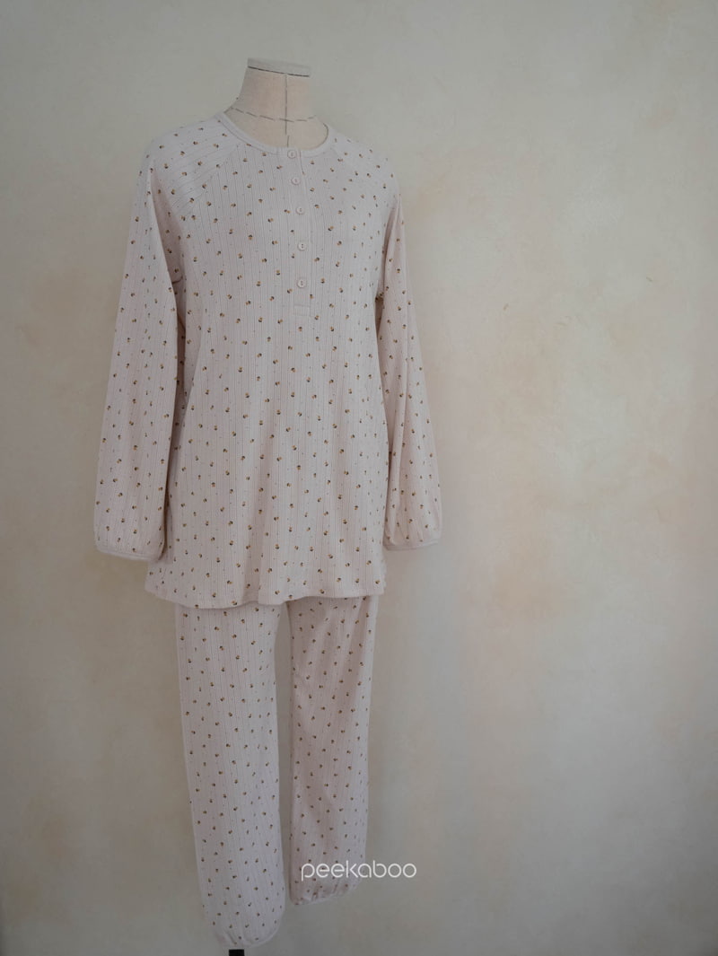 Peekaboo - Korean Women Fashion - #womensfashion - Mom Moss Pajamas - 10