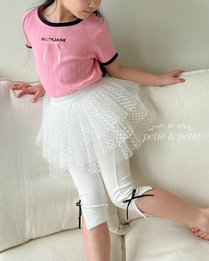 Petit & Petit - Korean Children Fashion - #Kfashion4kids - Ribbon Leggings - 9