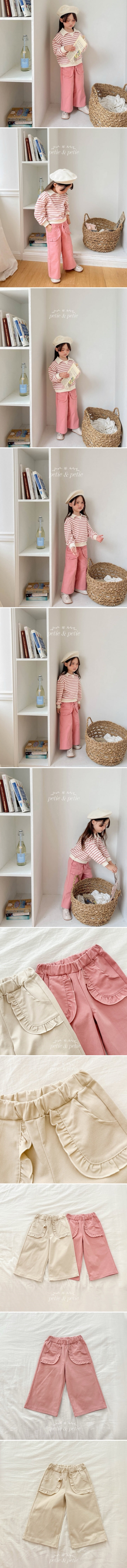 Petit & Petit - Korean Children Fashion - #childofig - Frill Pocket Pants