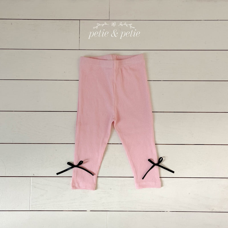 Petit & Petit - Korean Children Fashion - #fashionkids - Ribbon Leggings - 5