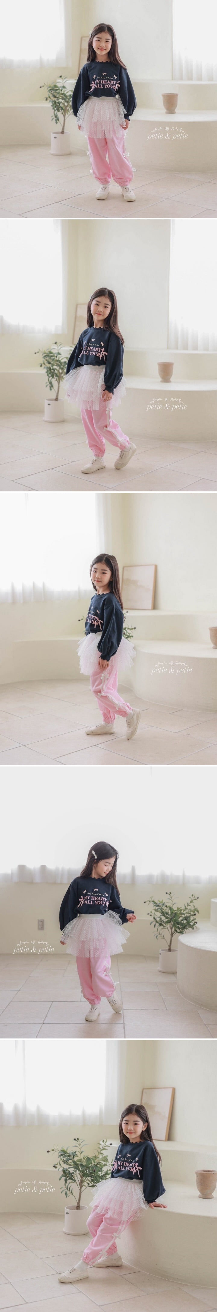 Petit & Petit - Korean Children Fashion - #kidzfashiontrend - My Heart Ribbon Sweatshirts