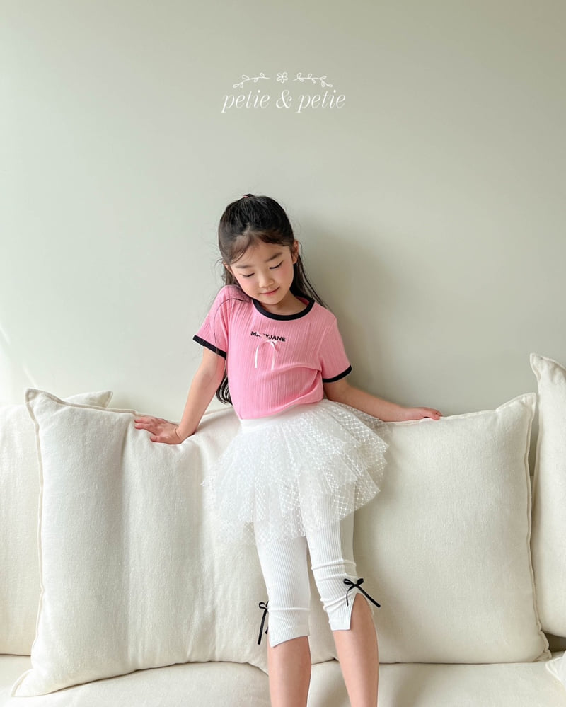 Petit & Petit - Korean Children Fashion - #littlefashionista - Ribbon Leggings - 10