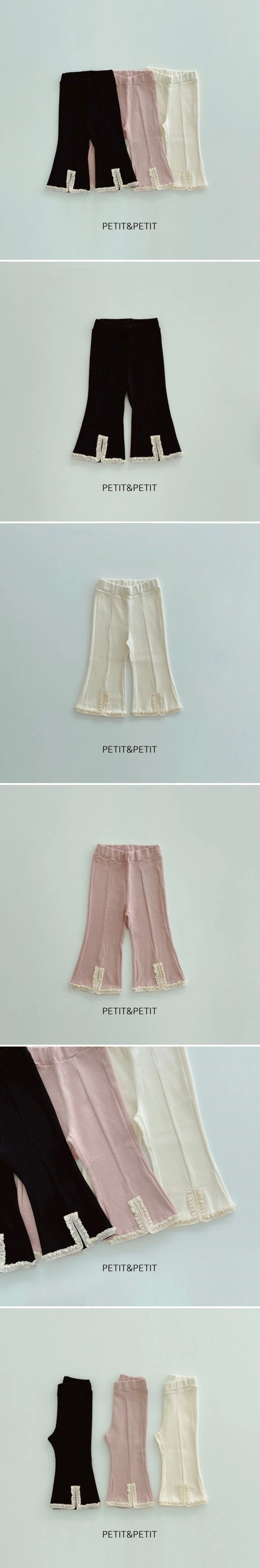 Petit & Petit - Korean Children Fashion - #stylishchildhood - Slit Lace Pants