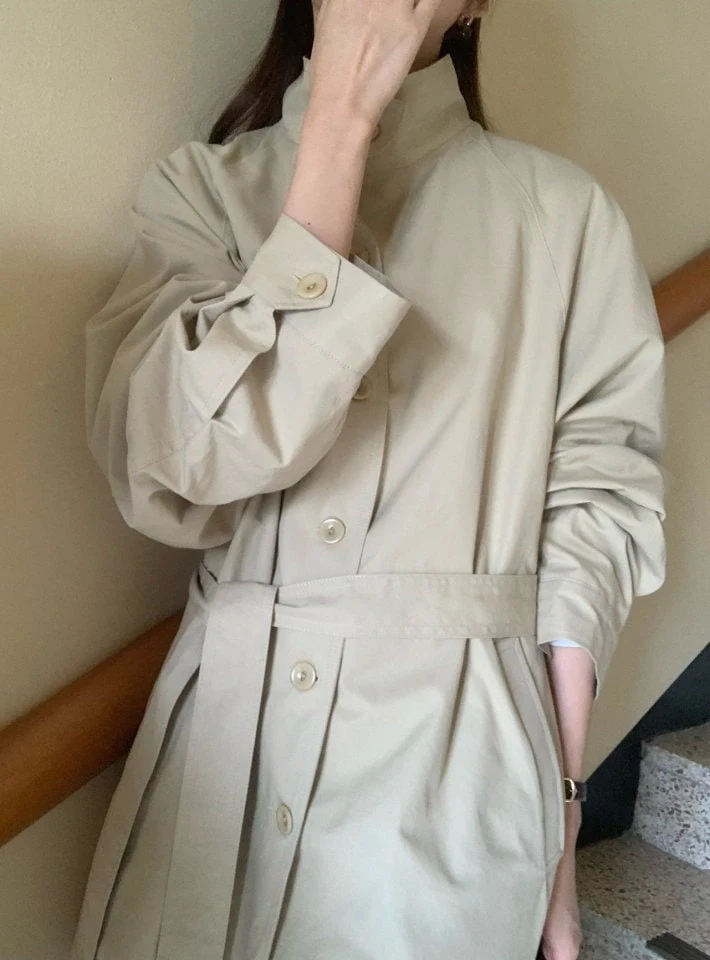 Pomelo - Korean Women Fashion - #momslook - Billy Half Trench Coat - 4