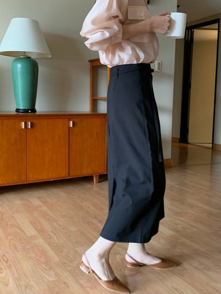 Pomelo - Korean Women Fashion - #womensfashion - Eddie Slit Skirt