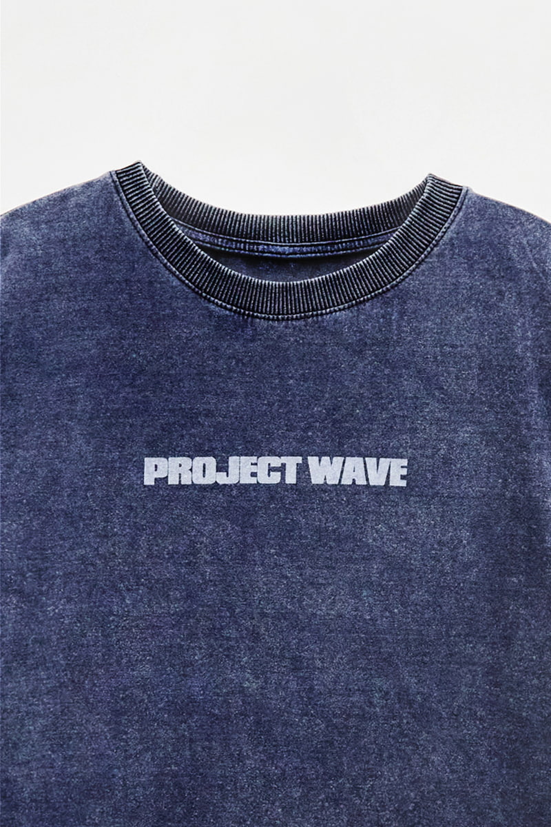 Project Wave - Korean Women Fashion - #momslook - Washing Denim Tee - 2