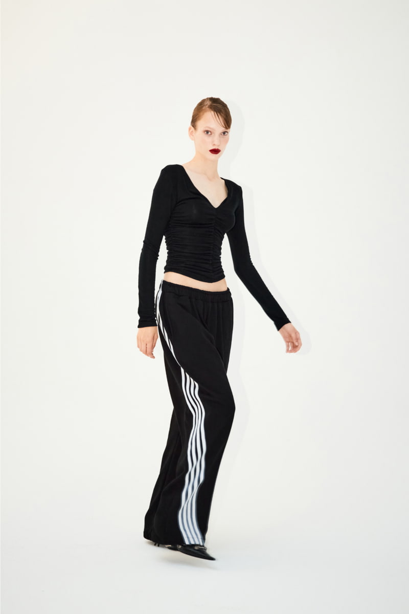 Project Wave - Korean Women Fashion - #momslook - Track Lussel Sweat Pants - 2