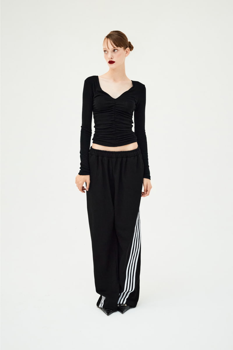 Project Wave - Korean Women Fashion - #momslook - Track Lussel Sweat Pants - 6