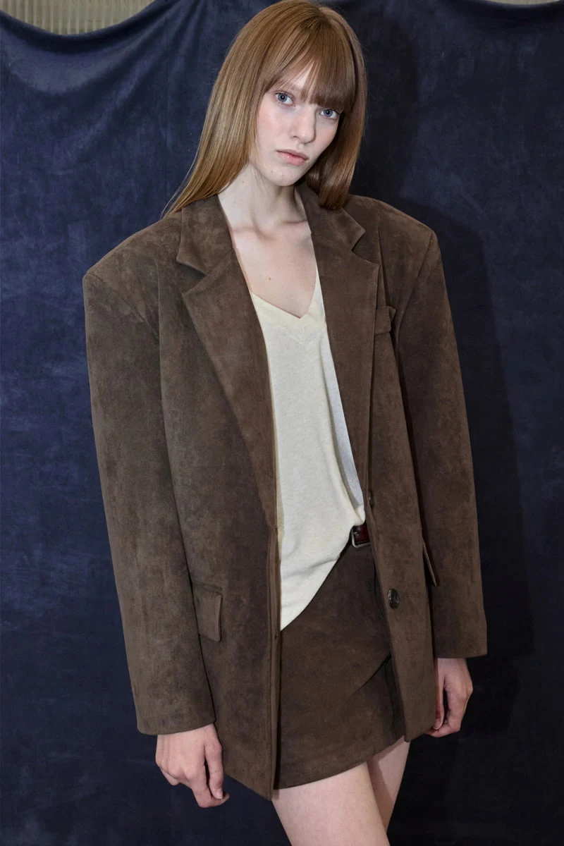 Project Wave - Korean Women Fashion - #restrostyle - Suede Dying Skrit - 5