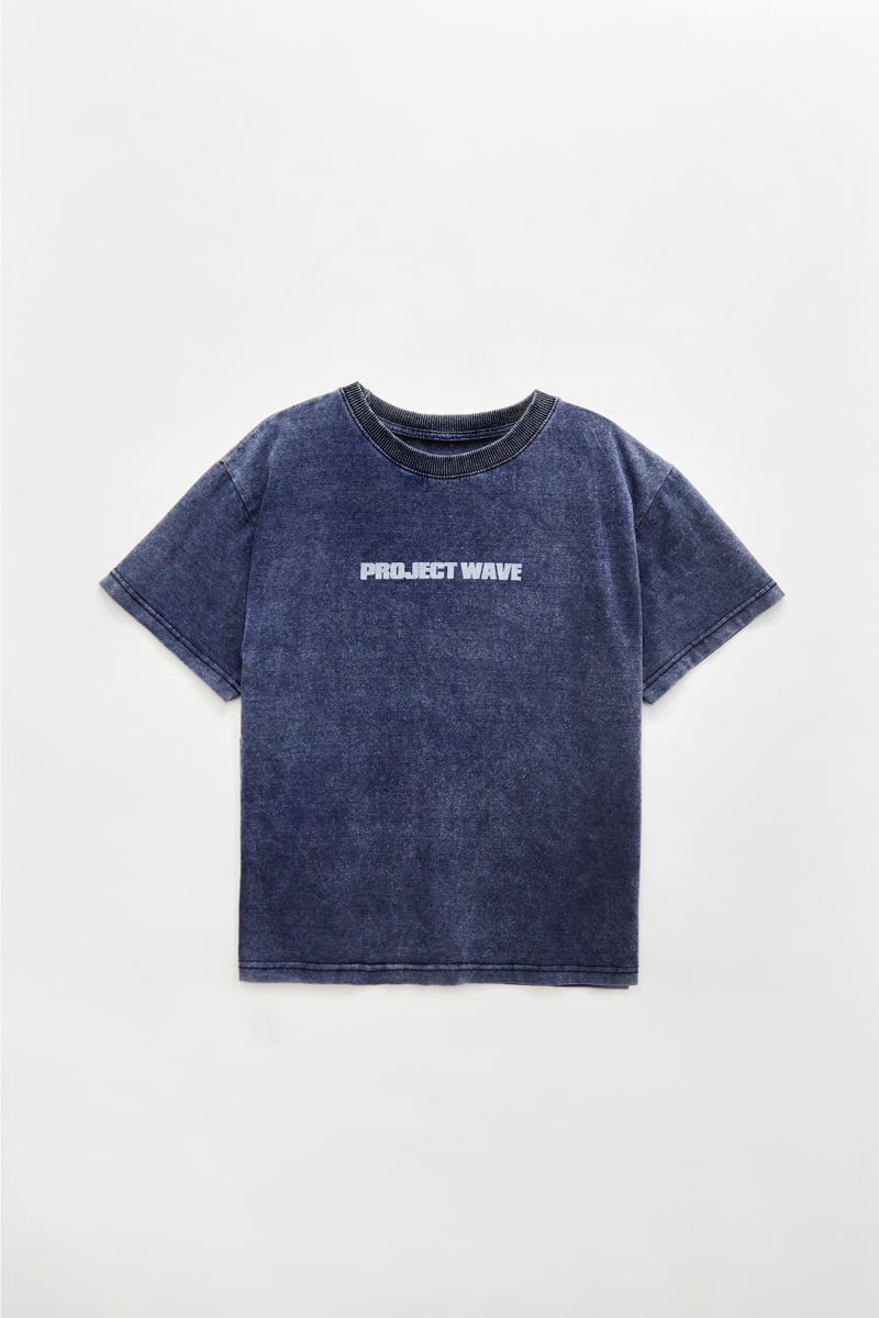 Project Wave - Korean Women Fashion - #thelittlethings - Washing Denim Tee