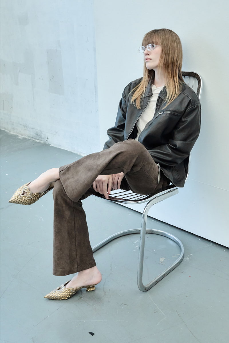 Project Wave - Korean Women Fashion - #vintageinspired - Suede Dying Trousers - 3