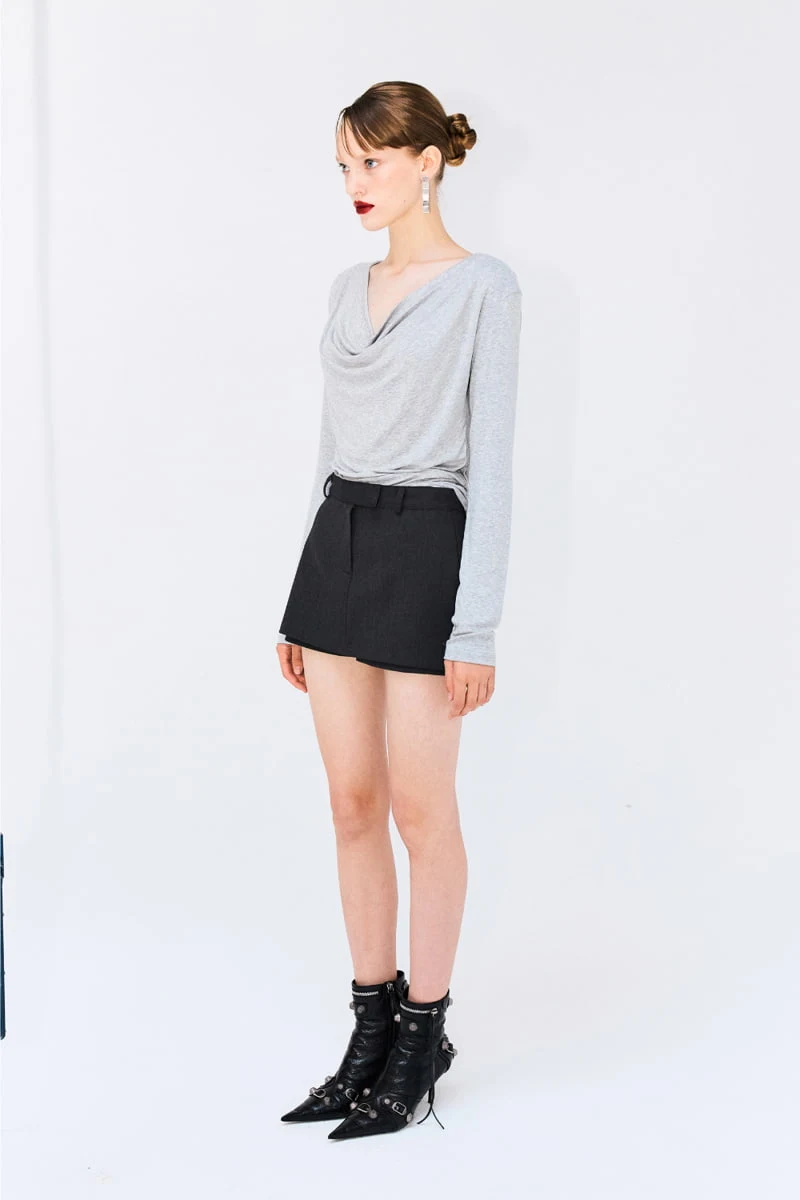 Project Wave - Korean Women Fashion - #womensfashion - Sand Skirt Pants - 3