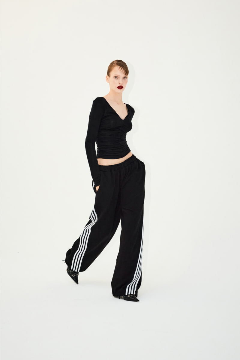 Project Wave - Korean Women Fashion - #womensfashion - Track Lussel Sweat Pants - 3