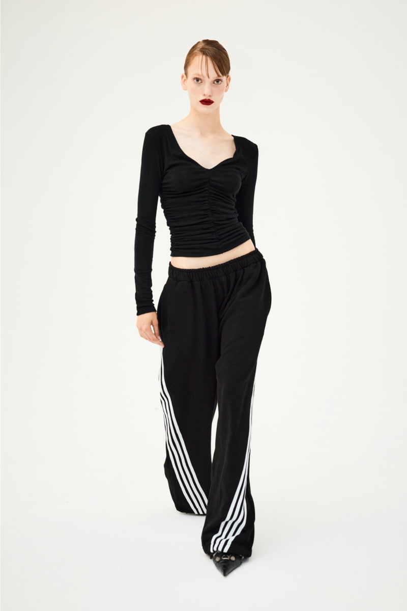 Project Wave - Korean Women Fashion - #womensfashion - Track Lussel Sweat Pants - 5