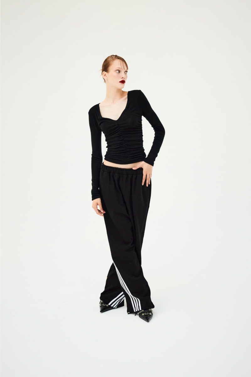 Project Wave - Korean Women Fashion - #womensfashion - Track Lussel Sweat Pants - 7