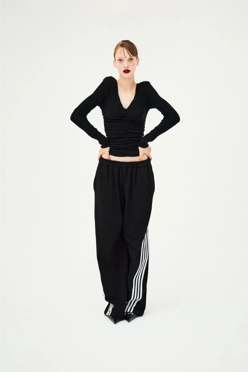 Project Wave - Korean Women Fashion - #womensfashion - Track Lussel Sweat Pants - 9