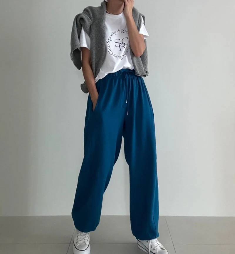 Ripple - Korean Women Fashion - #momslook - Slit Jogger Pants - 2