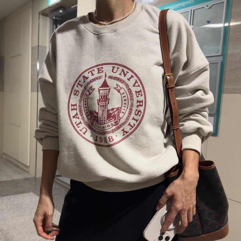 Ripple - Korean Women Fashion - #momslook - Frezel Sweatshirts - 5