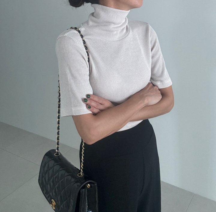 Ripple - Korean Women Fashion - #vintageinspired - Reels Turtleneck Tee - 4