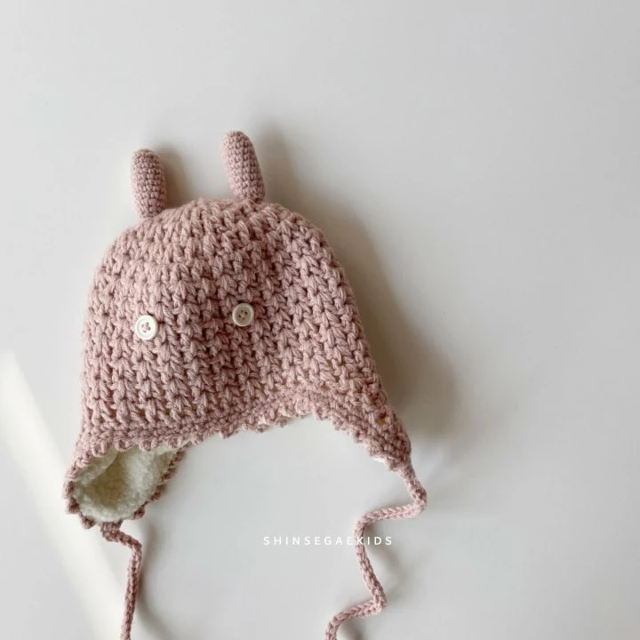 Shinseage Kids - Korean Baby Fashion - #babyboutique - Button Knit Bonnet - 3