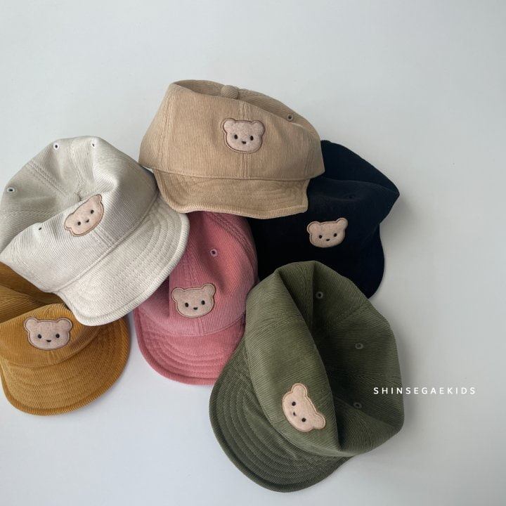 Shinseage Kids - Korean Baby Fashion - #babyfever - Corduroy Bear Hat - 6