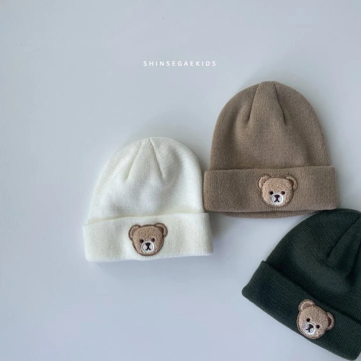 Shinseage Kids - Korean Baby Fashion - #onlinebabyboutique - Bear Beanie