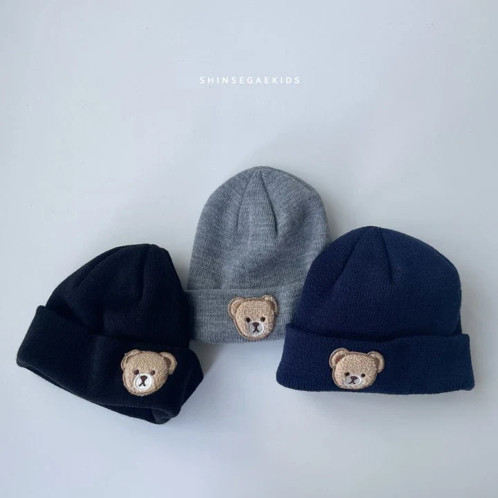 Shinseage Kids - Korean Baby Fashion - #onlinebabyshop - Bear Beanie - 2