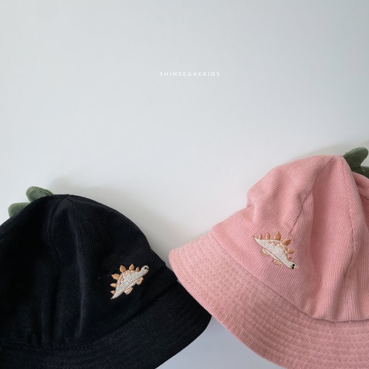 Shinseage Kids - Korean Children Fashion - #designkidswear - Corduroy Dino Bucket Hat - 6