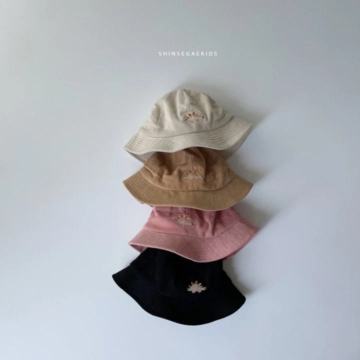 Shinseage Kids - Korean Children Fashion - #todddlerfashion - Corduroy Dino Bucket Hat