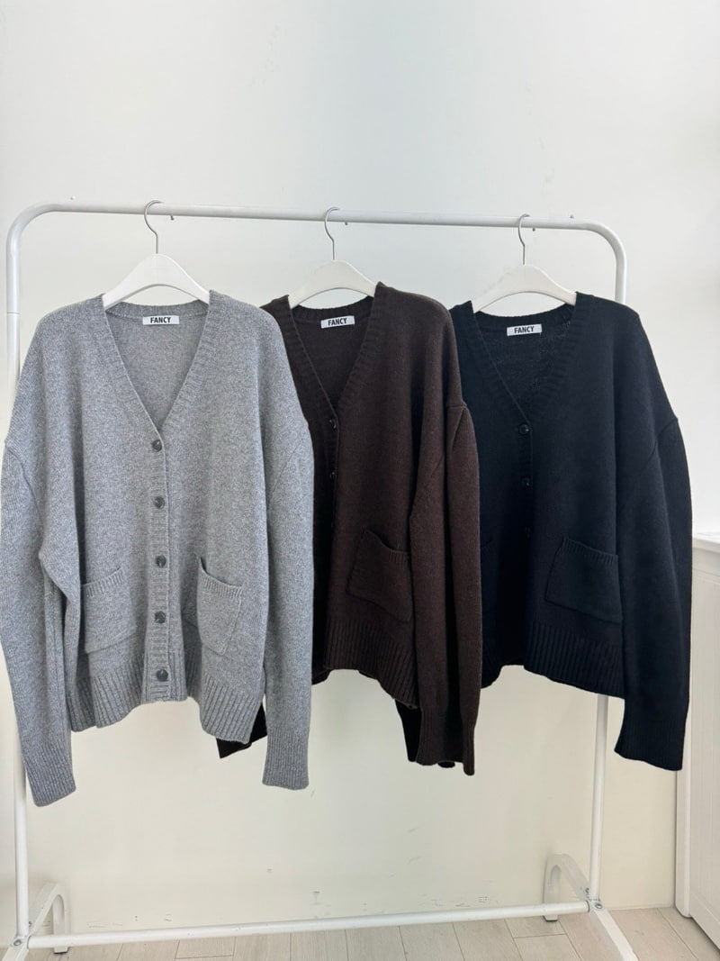 Something - Korean Women Fashion - #momslook - Boxy Knit Cardigan