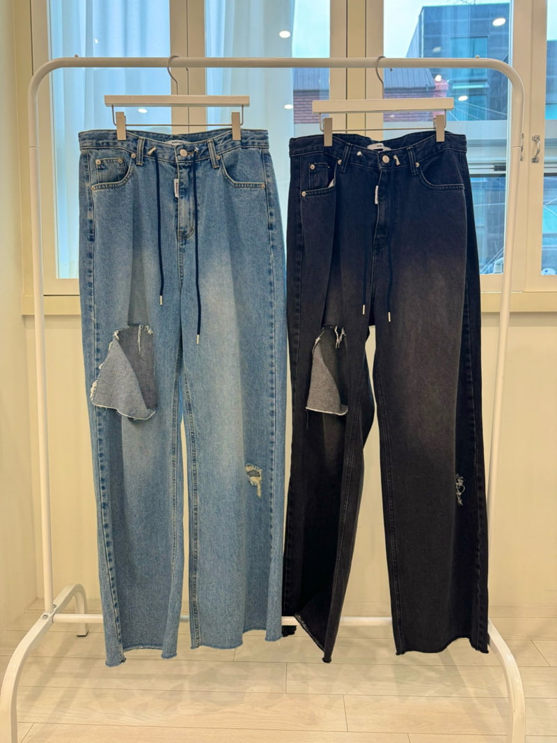 Something - Korean Women Fashion - #momslook - Miu Vintage Denim Pants