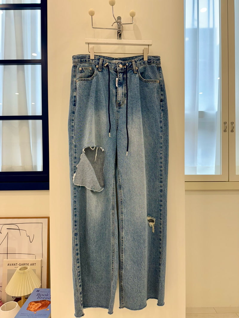 Something - Korean Women Fashion - #womensfashion - Miu Vintage Denim Pants - 2