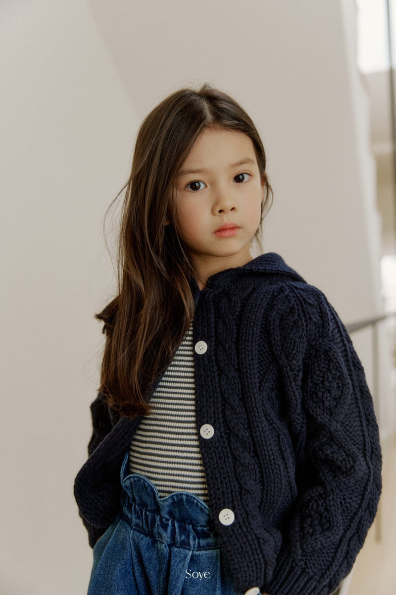 Soye - Korean Children Fashion - #minifashionista - Fisher Collar Cardigan - 6