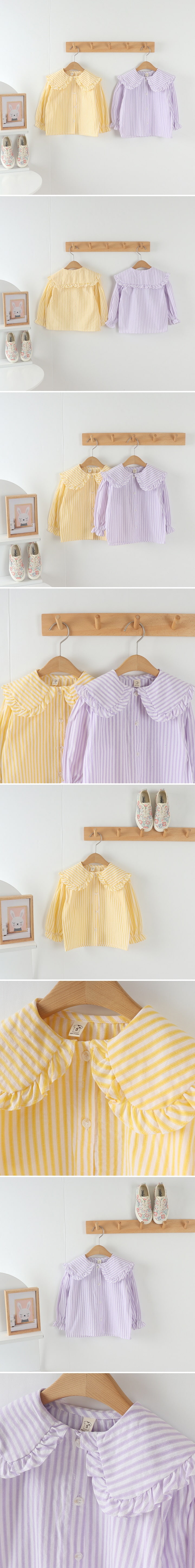 Tony - Korean Children Fashion - #childofig - Stripe Blouse