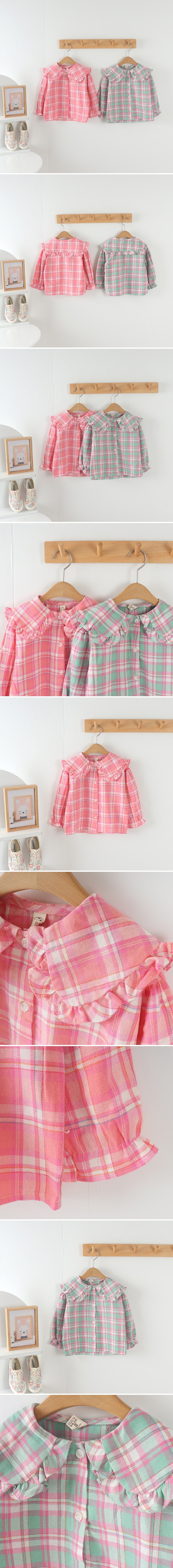 Tony - Korean Children Fashion - #childrensboutique - Check Blouse