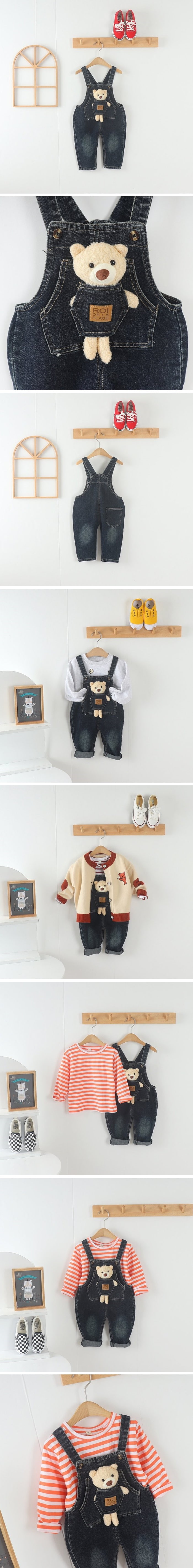 Tony - Korean Children Fashion - #fashionkids - 3D Bear Jumpsuit